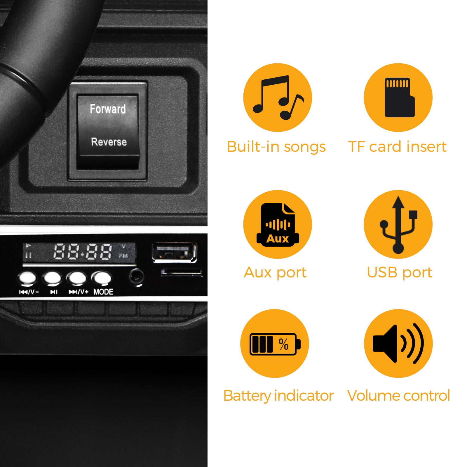 Mazam Kids Ride On Car 12V Electric Jeep Remote Vehicle Toy Cars Gift LED light - Sunyee