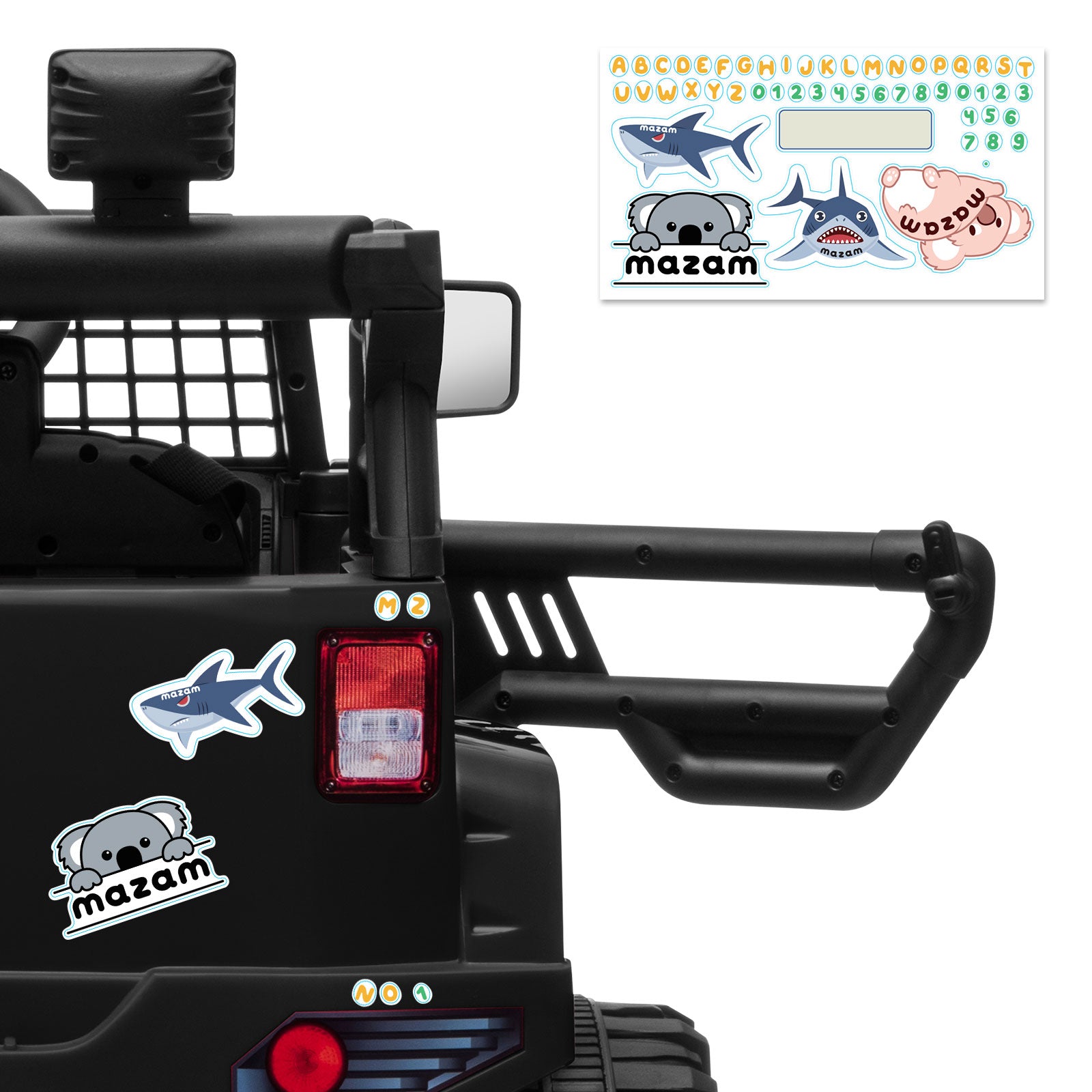 Mazam Kids Ride On Car 12V Electric Jeep Remote Vehicle Toy Cars Gift LED light - Sunyee