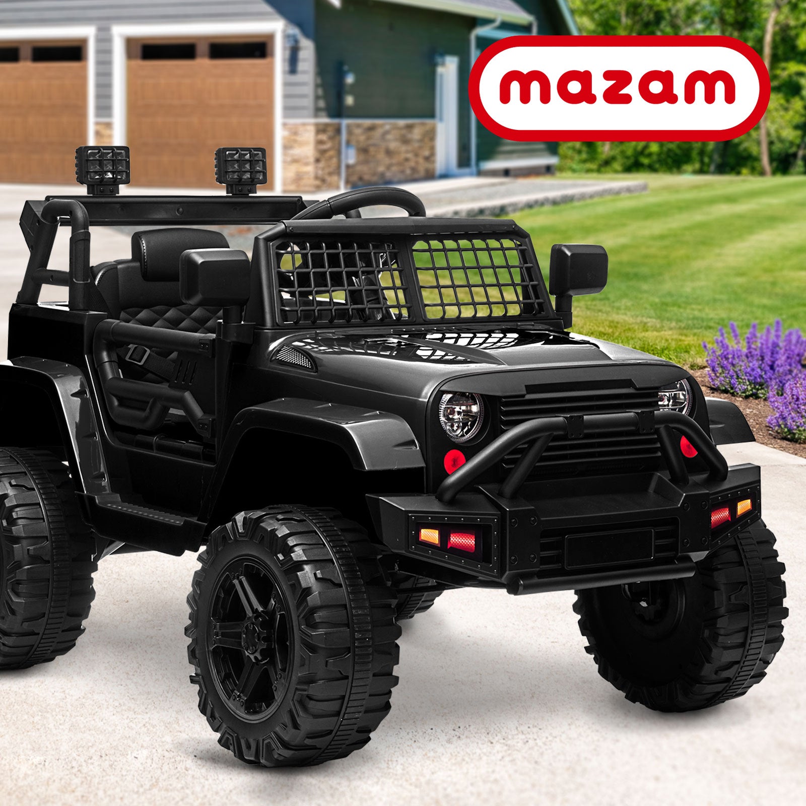Mazam Kids Ride On Car 12V Electric Jeep Remote Vehicle Toy Cars Gift LED light - Sunyee