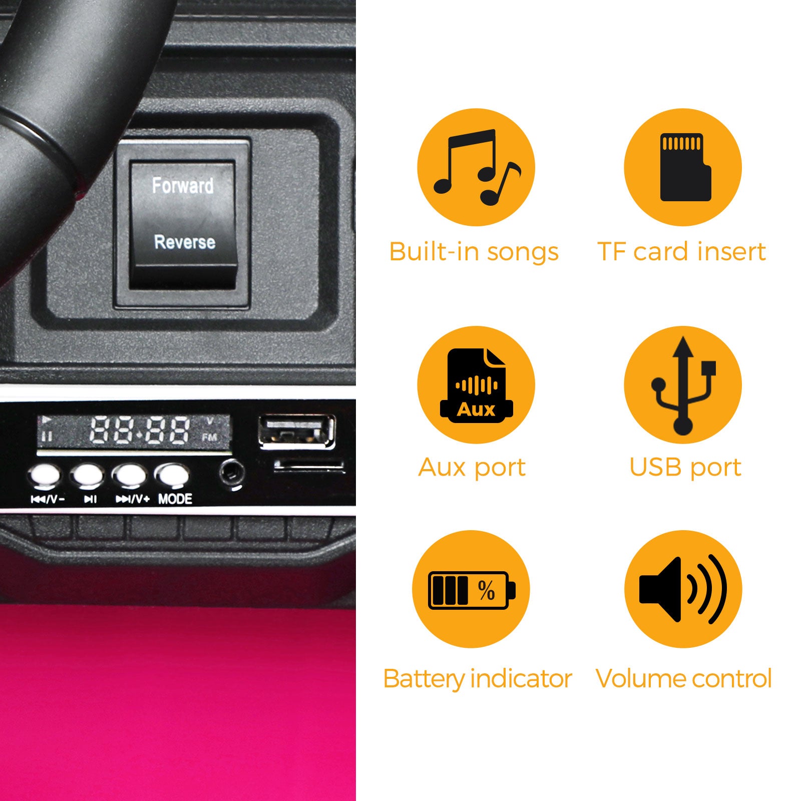 Mazam Kids Ride On Car Jeep Electric Vehicle Toy Remote Cars Gift 12V LED Light - Sunyee