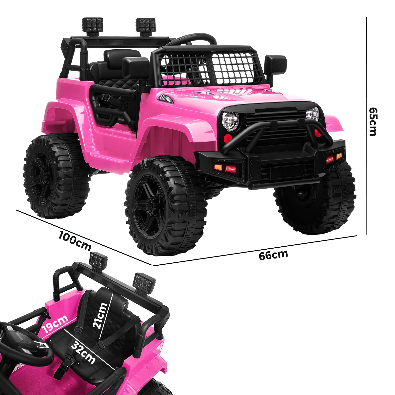 Mazam Kids Ride On Car Jeep Electric Vehicle Toy Remote Cars Gift 12V LED Light - Sunyee