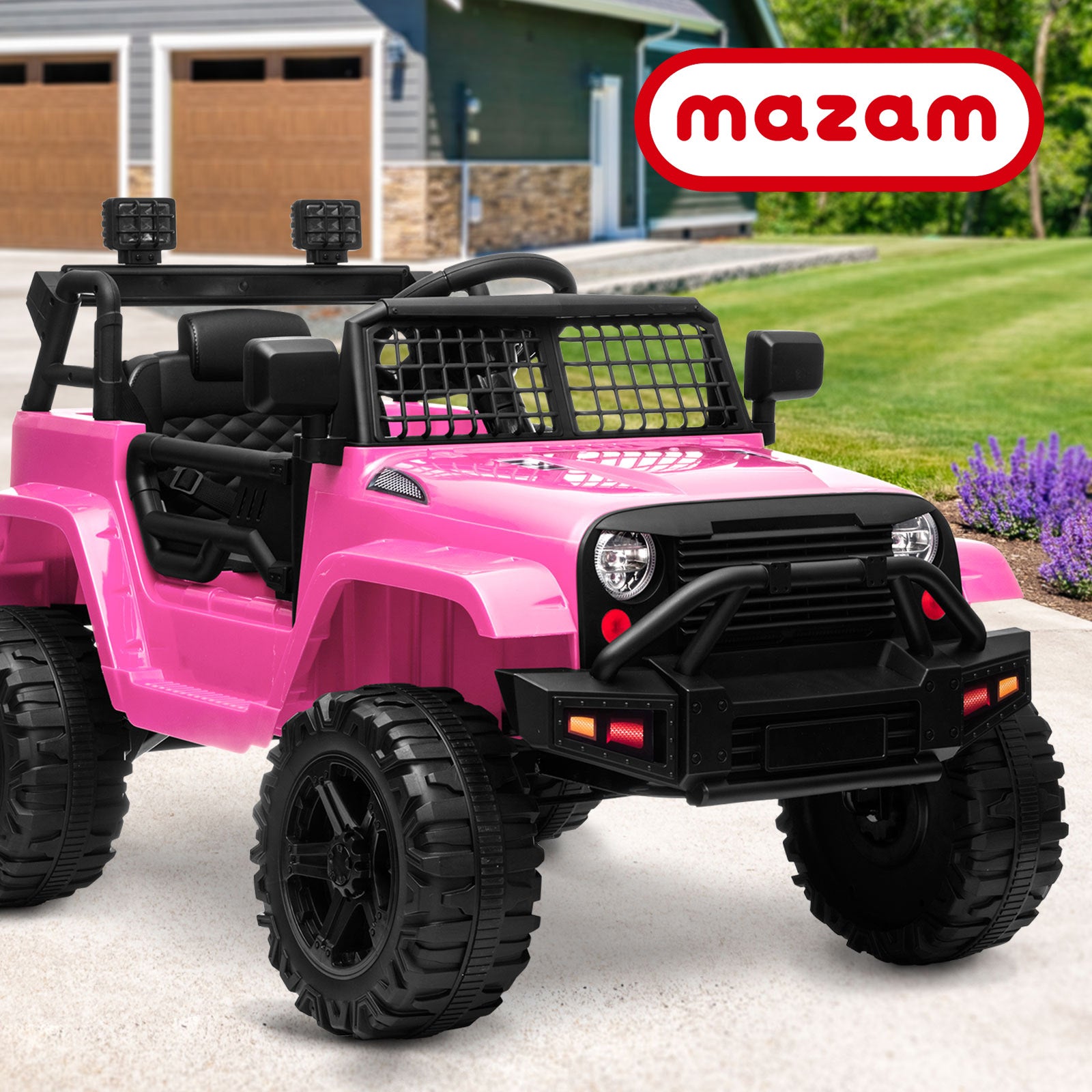 Mazam Kids Ride On Car Jeep Electric Vehicle Toy Remote Cars Gift 12V LED Light - Sunyee