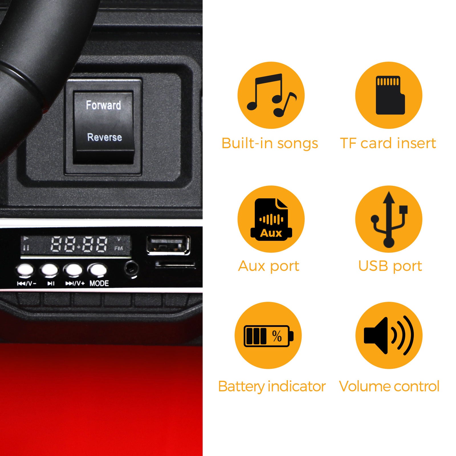 Mazam Ride On Car Electric Jeep Toy Remote Cars Kids Gift MP3 LED lights 12V - Sunyee