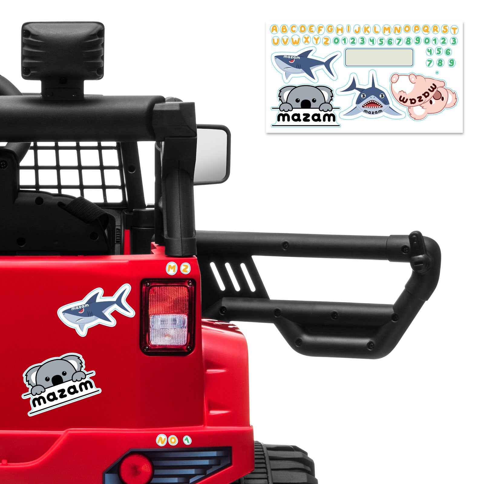 Mazam Ride On Car Electric Jeep Toy Remote Cars Kids Gift MP3 LED lights 12V - Sunyee