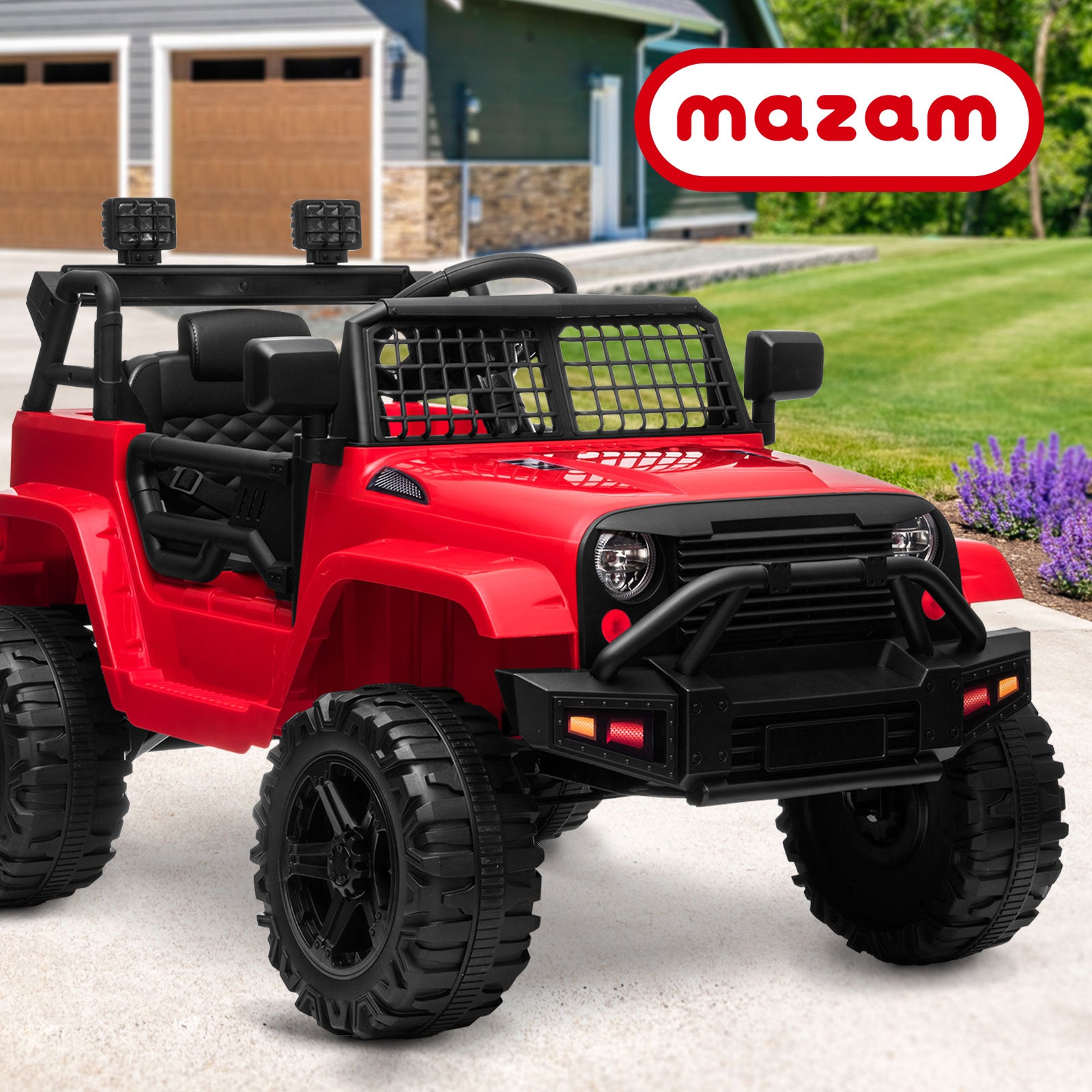 Mazam Ride On Car Electric Jeep Toy Remote Cars Kids Gift MP3 LED lights 12V - Sunyee