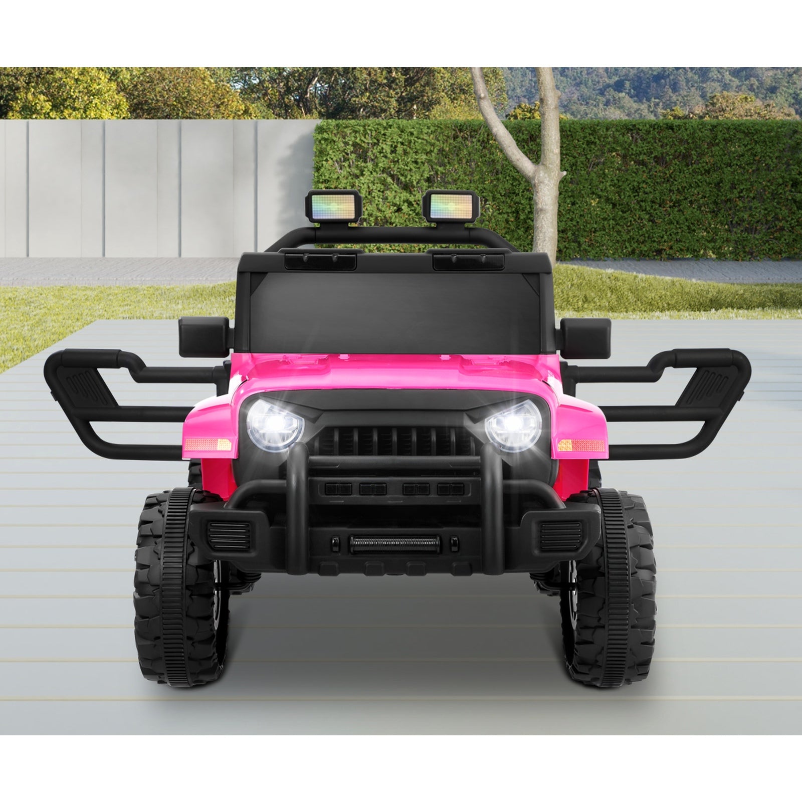 Mazam Kids Ride On Cars Remote Control 12V Electric Toy Jeep Horn Music Car Pink - Sunyee
