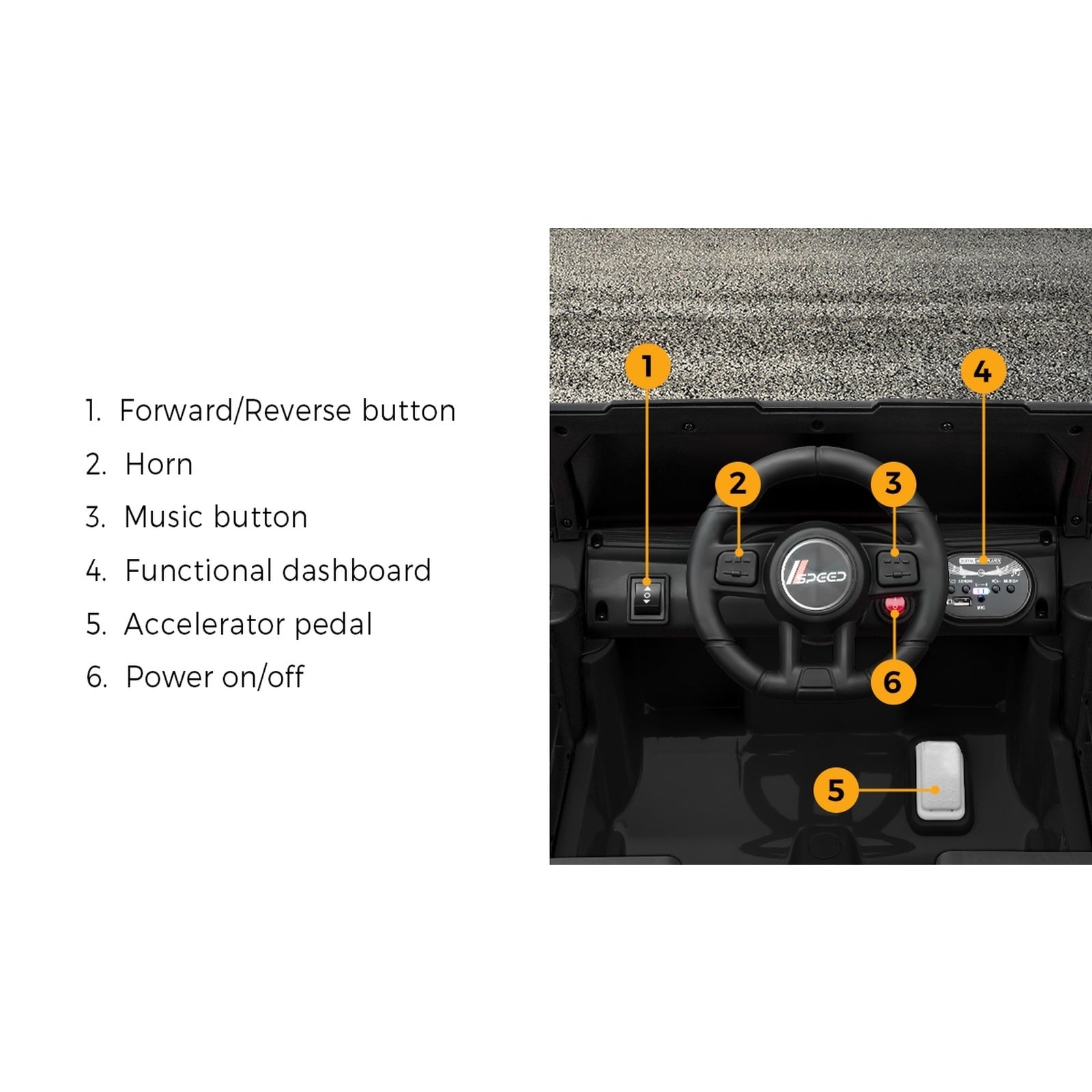 Mazam Kids Ride On Car Jeep 12V Electric Remote Control Toy Cars Gift Black Pink - Sunyee