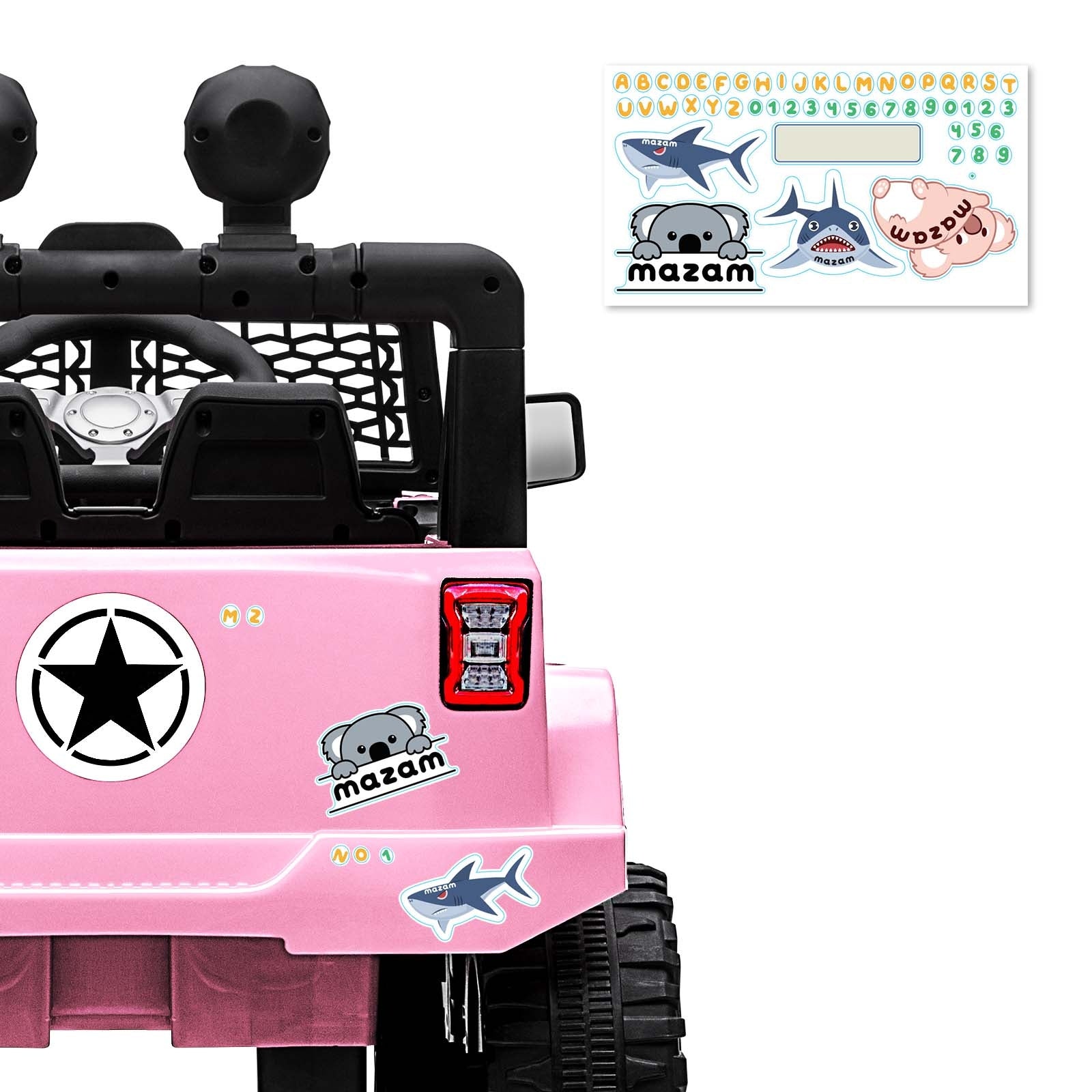 Mazam Kids Ride On Car Jeep Electric Vehicle Toy Remote Cars Gift 12V LED Light - Sunyee