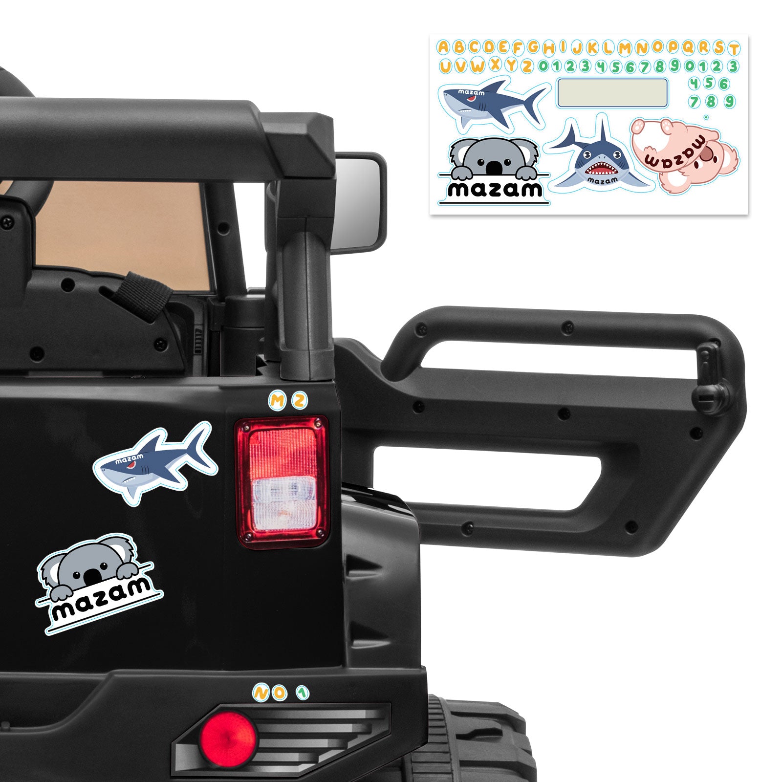 Mazam Ride On Car 12V Electric Jeep Remote Vehicle Kids Toy Cars Gift LED light - Sunyee