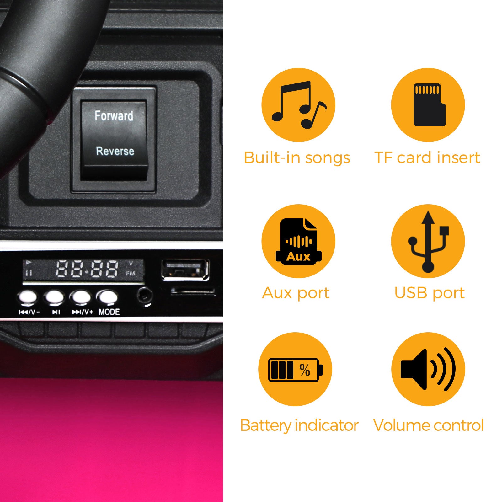 Mazam Kids Ride On Car Jeep 12V Electric Vehicle Toy Remote Cars Gift LED Light - Sunyee