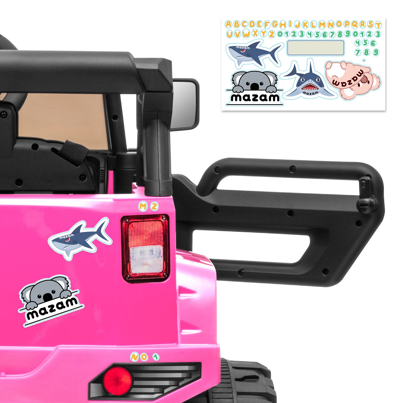 Mazam Kids Ride On Car Jeep 12V Electric Vehicle Toy Remote Cars Gift LED Light - Sunyee