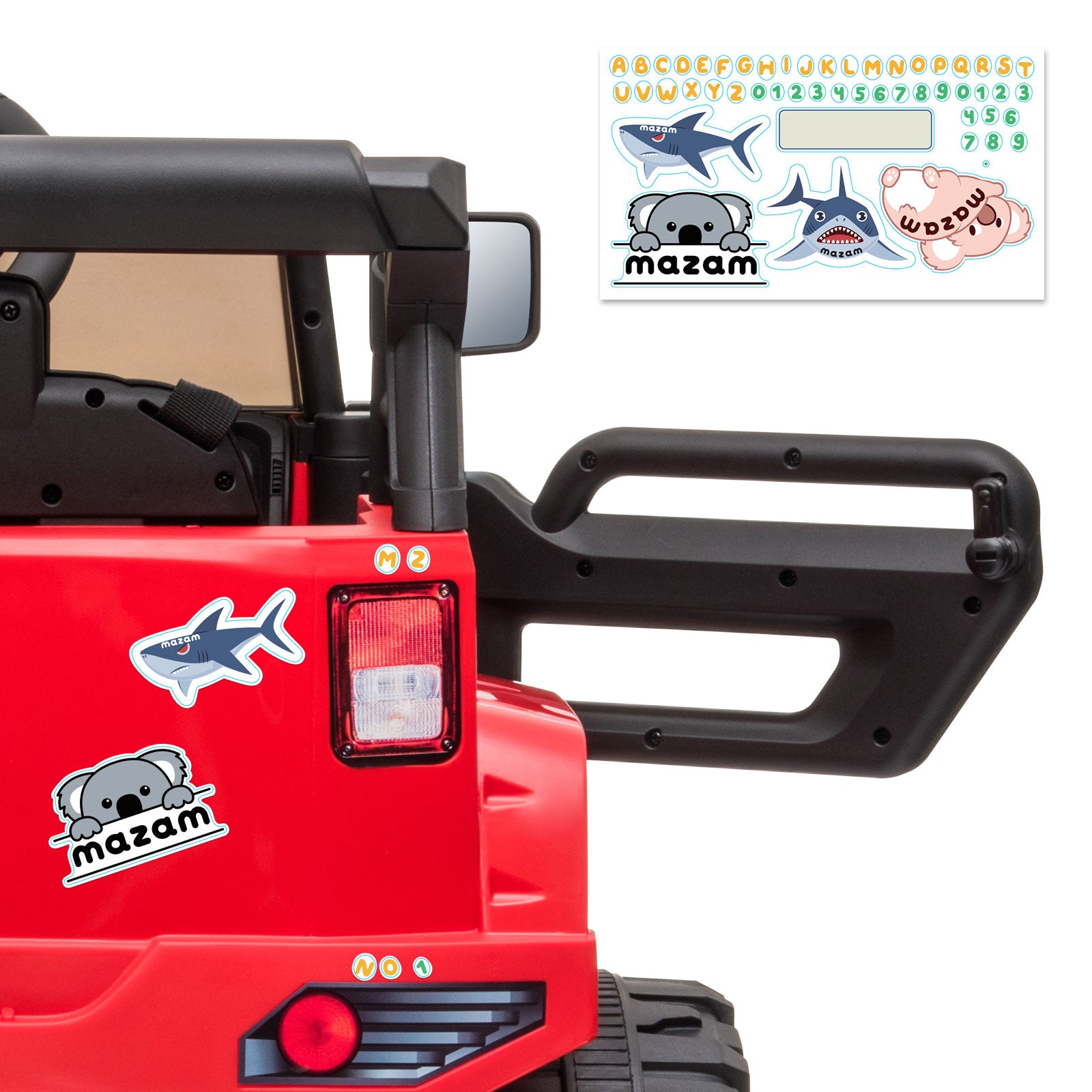 Mazam Ride On Car Electric Jeep Toy Remote Cars Kids Gift MP3 LED lights 12V - Sunyee