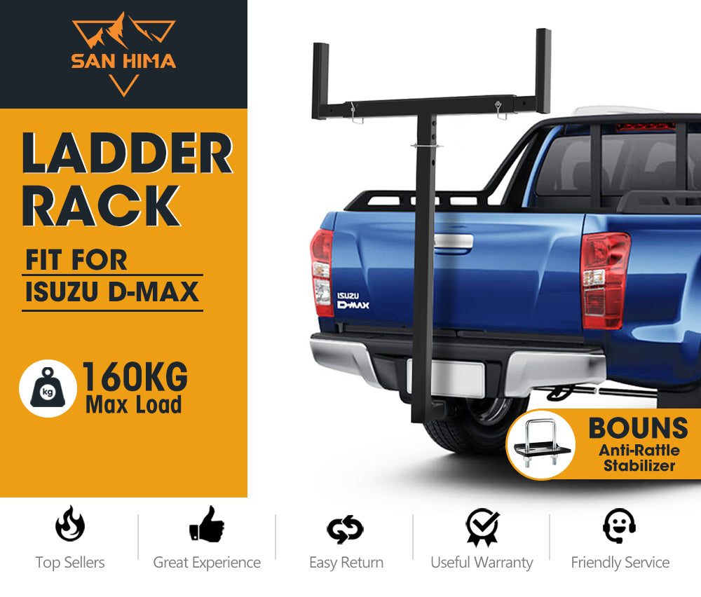 Tow Bar Ladder Rack Canoe/Kayak Carrier for Isuzu D-Max Holden Rodeo - Sunyee
