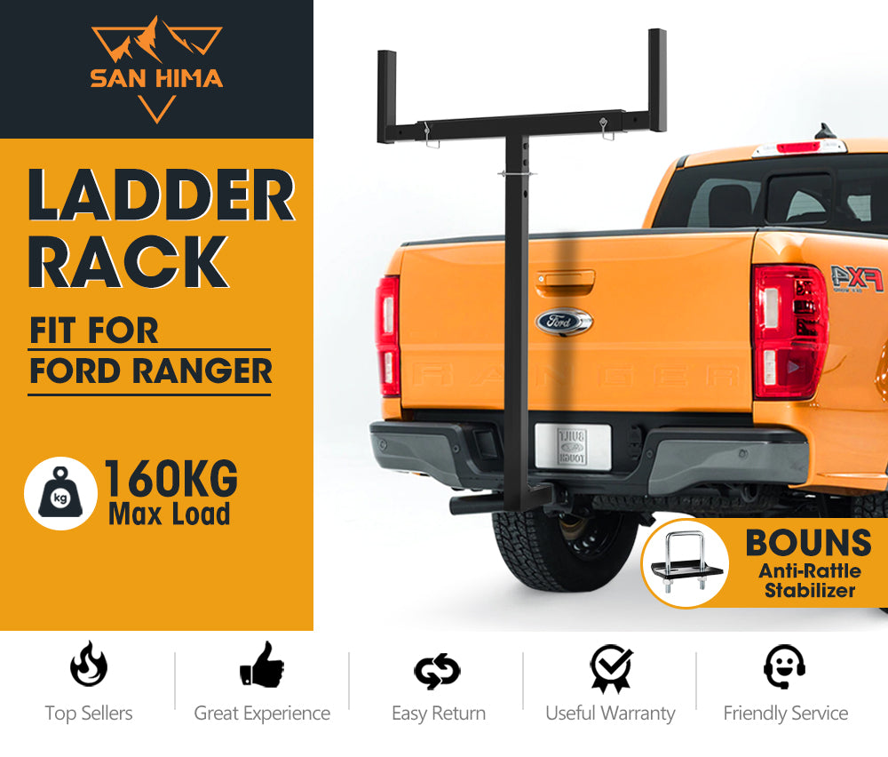 Tow Bar Ladder Rack Roof Rack Canoe/Kayak Carrier for Ford Ranger XLT wildtrak - Sunyee
