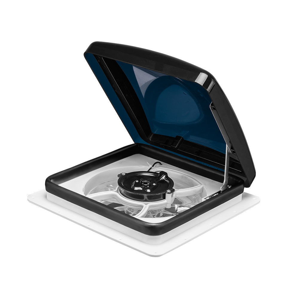 San Hima Caravan RV Roof Vent w/ Built-in LED 280x280mm Smoke Blue - Sunyee