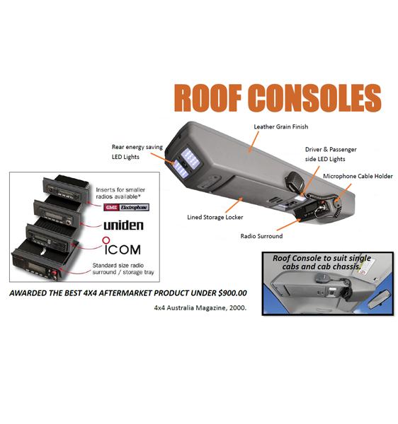 Roof Console To Suit Nissan GU Patrol Wagon 11/97-Onwards - Sunyee