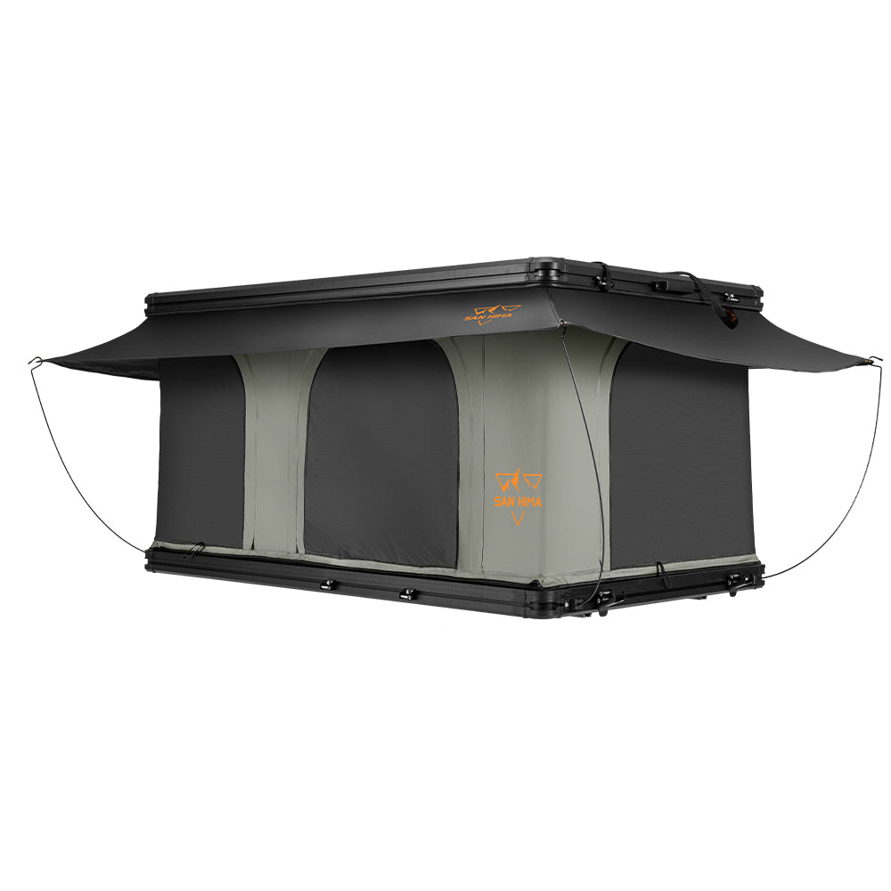 San Hima Gibb Rooftop Tent Hardshell With Ladder Outdoor Waterproof Camping 4WD - Sunyee