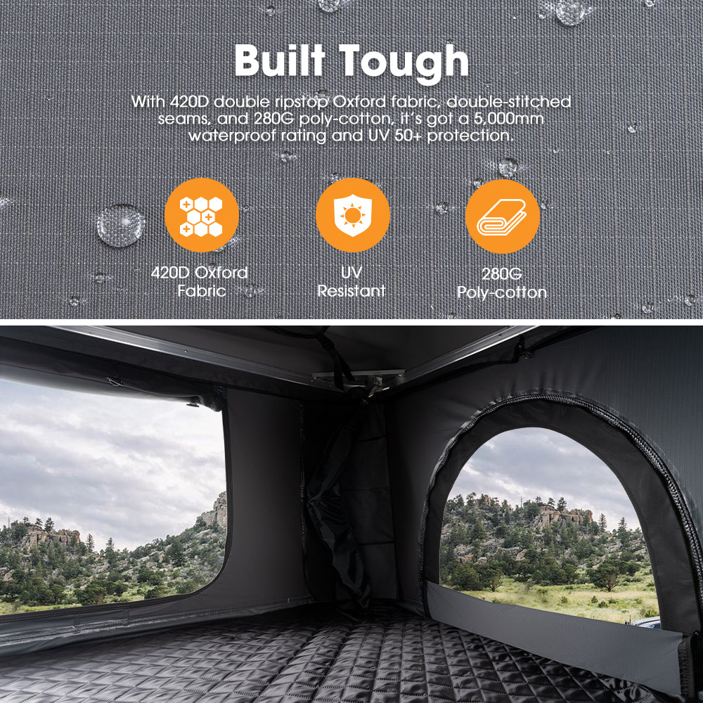 San Hima Jervis Loft Rooftop Tent Pop Up Hardshell With Ladder Waterproof 4x4 - Sunyee