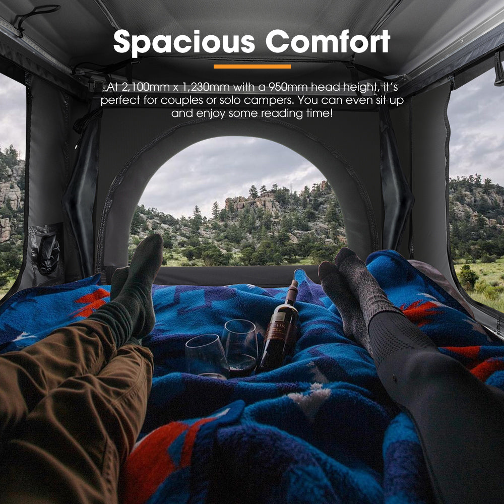 San Hima Jervis Loft Rooftop Tent Pop Up Hardshell With Ladder Waterproof 4x4 - Sunyee