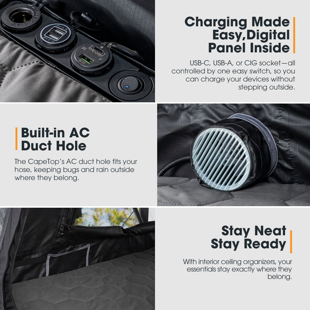 San Hima CapeTop Rooftop Tent & Annex Extension Outdoor Camping Waterproof 4x4 - Sunyee