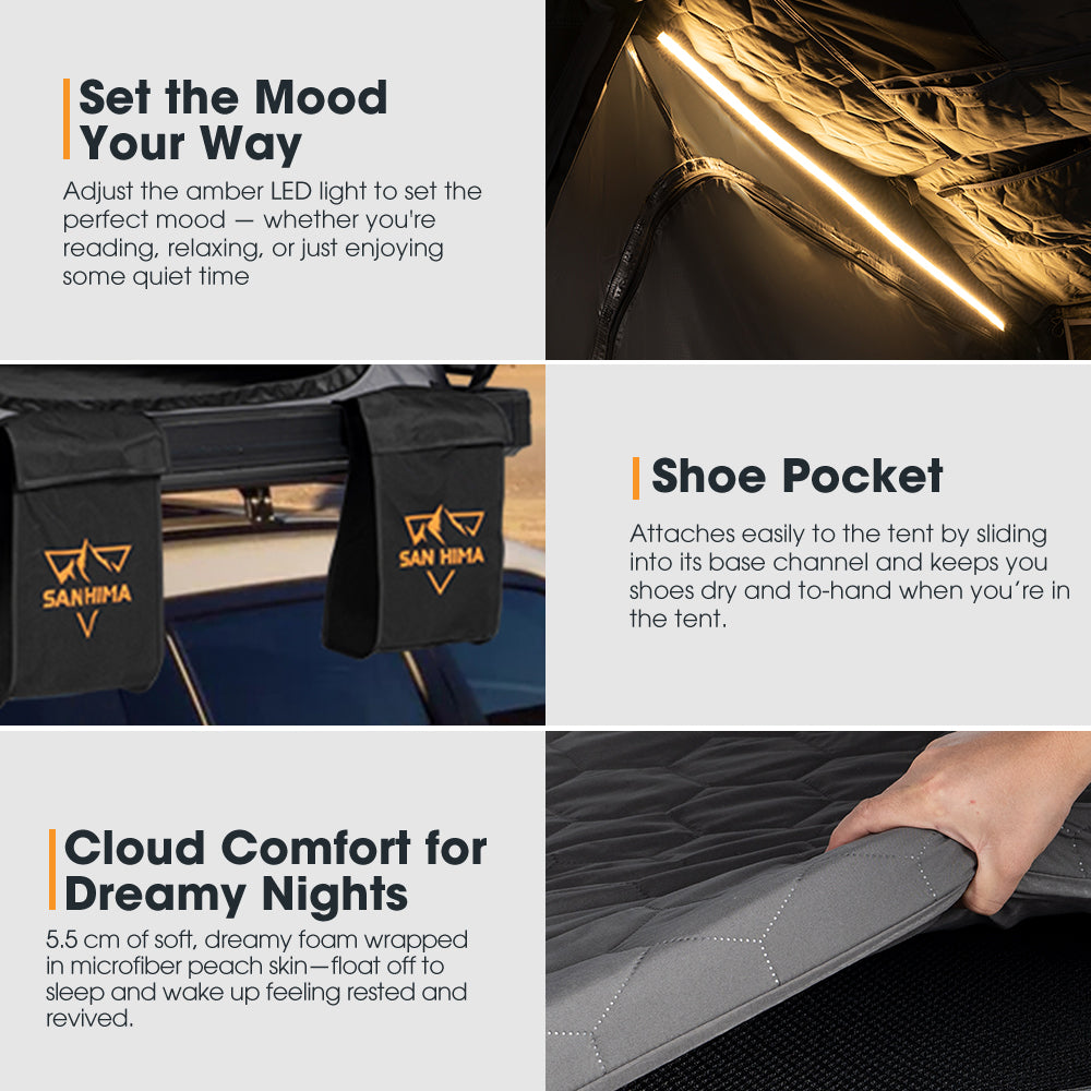 San Hima CapeTop Rooftop Tent & Annex Extension Outdoor Camping Waterproof 4x4 - Sunyee