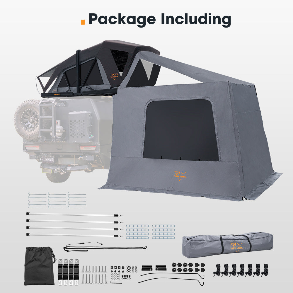 San Hima CapeTop Rooftop Tent & Annex Extension Outdoor Camping Waterproof 4x4 - Sunyee