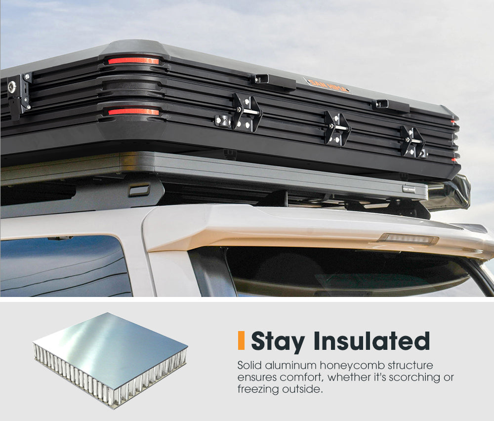 San Hima Kalbarri Z Roof Top Tent Hardshell With Ladder + 200W Solar Panel