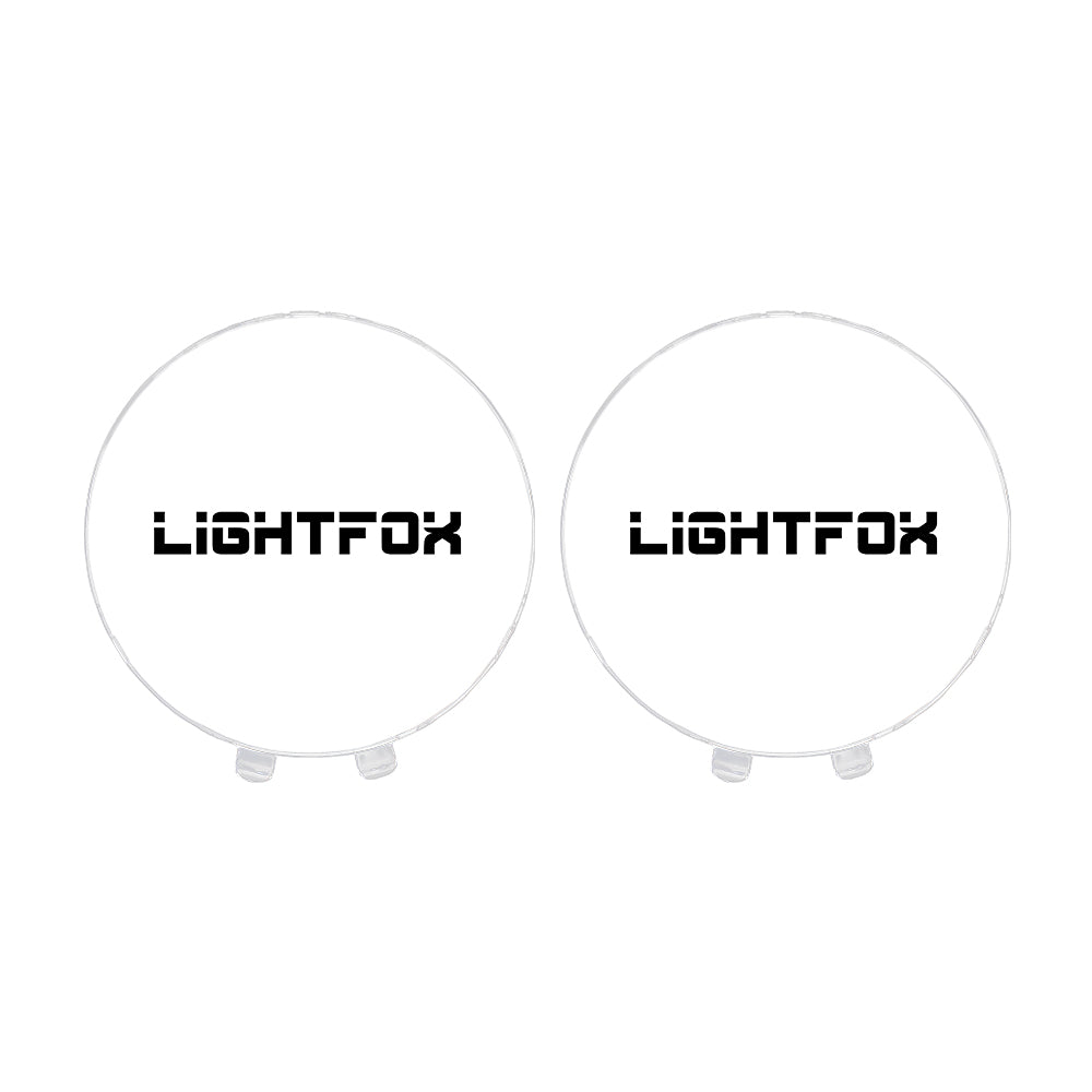 Pair of Clear Protective Lens Covers for Lightfox 9" LED Driving Lights - Sunyee