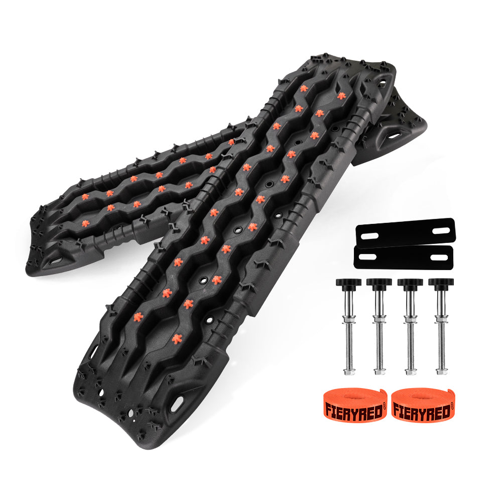 FIERYRED Pair 15T Recovery Tracks Black - Sunyee