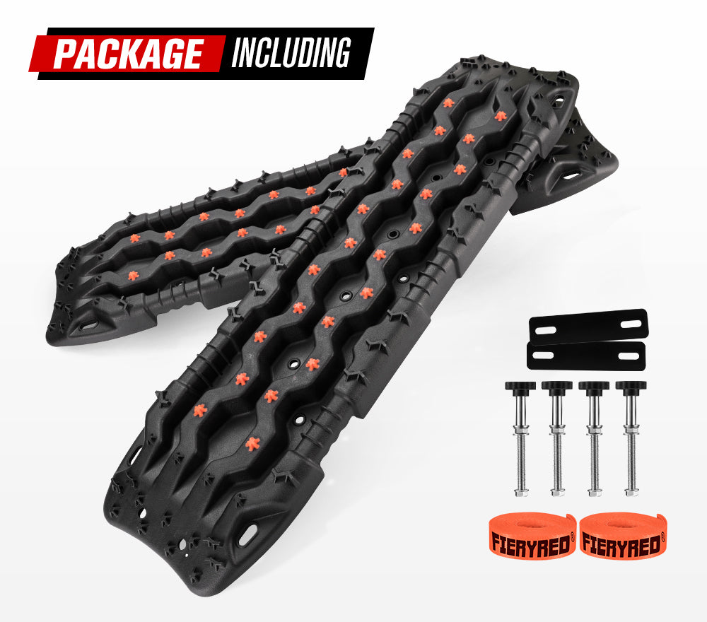 FIERYRED Pair 15T Recovery Tracks Black - Sunyee