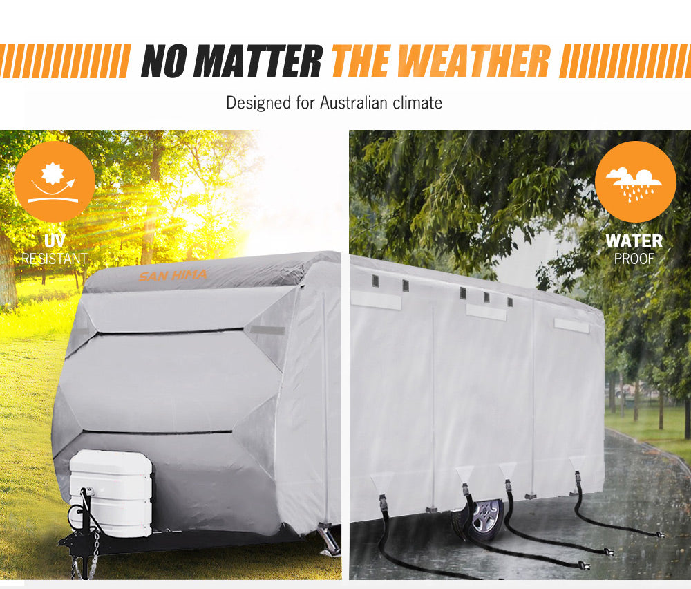San Hima Caravan Cover Campervan 4 Layer Heavy Duty UV Carry bag Covers - Sunyee