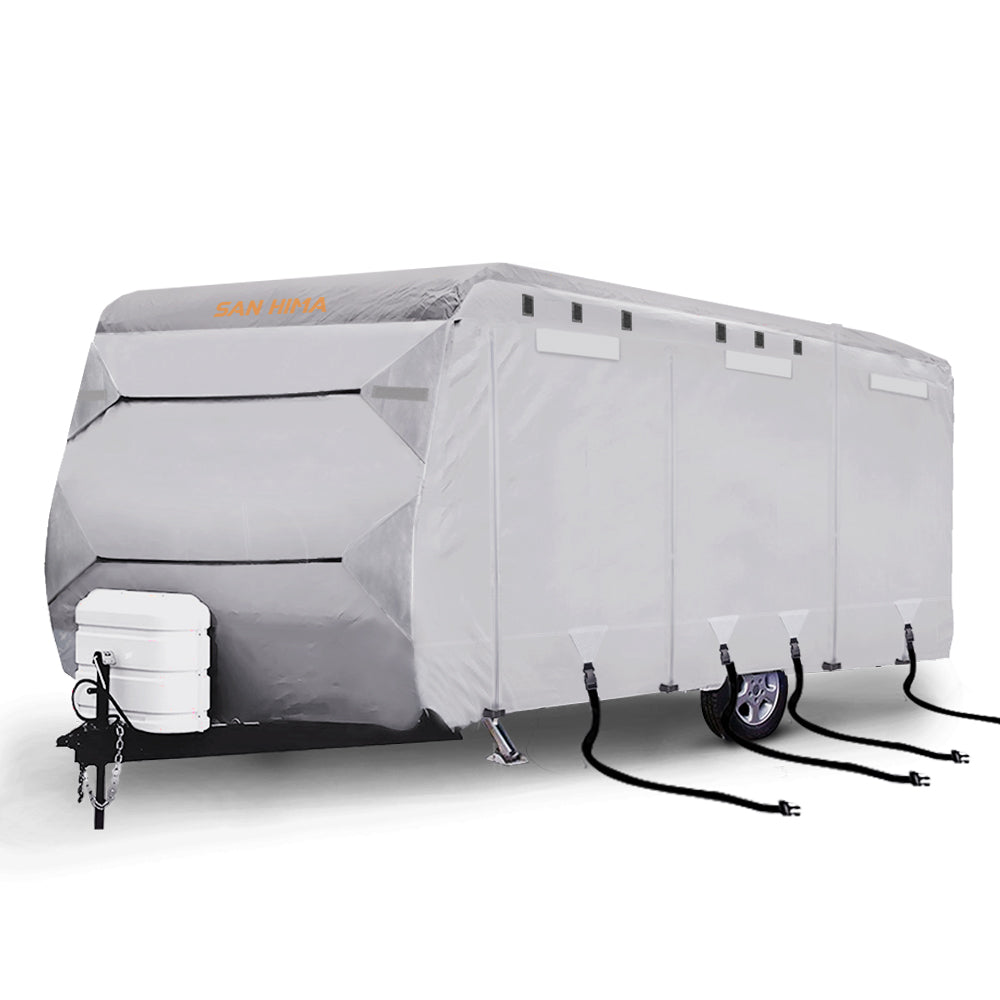 San Hima 18-20ft Caravan Cover Heavy Duty Campervan 4 Layer UV Carry bag Covers - Sunyee