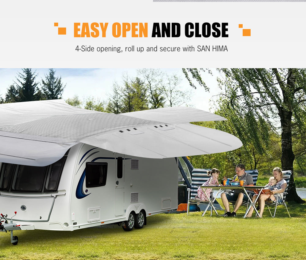 San Hima 18-20ft Caravan Cover Heavy Duty Campervan 4 Layer UV Carry bag Covers - Sunyee