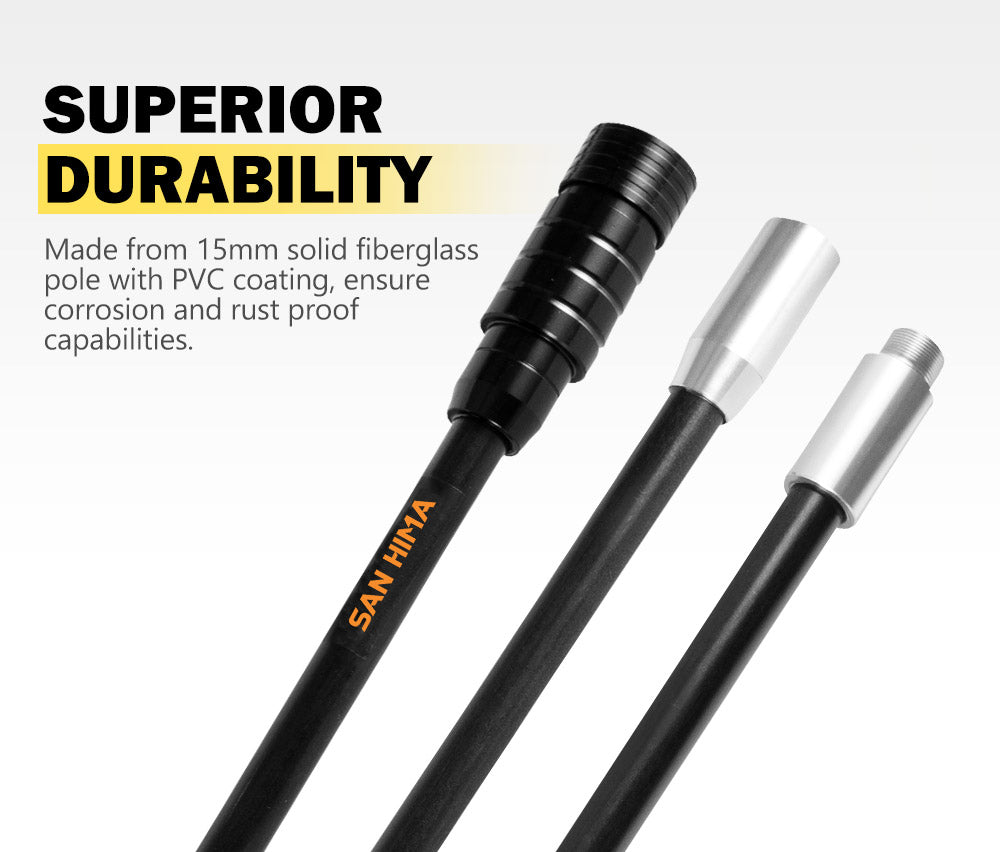 San Hima 4WD Recovery Sand Flag Safety Flag Simpson Desert Quick Connector 3x1M - Sunyee