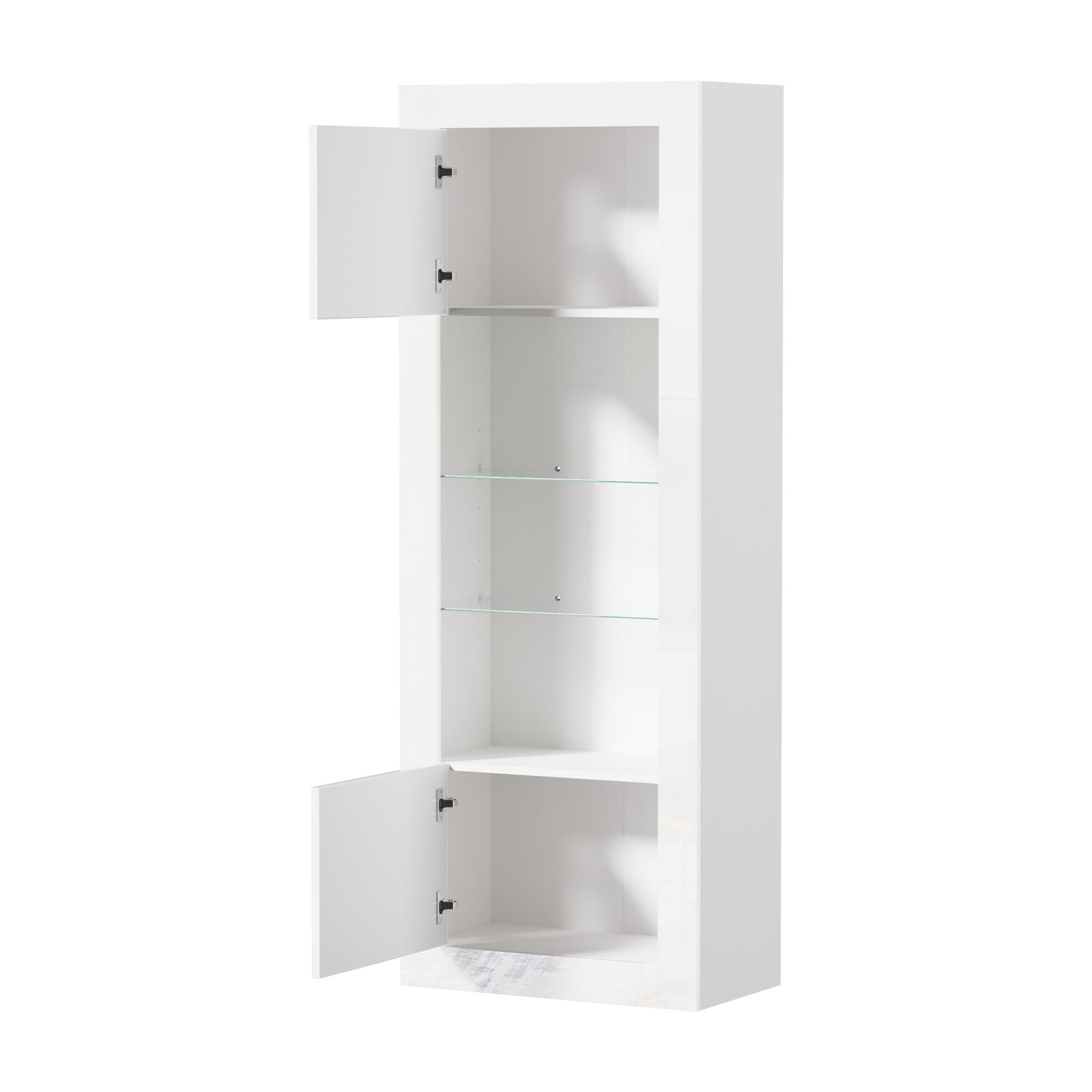 Oikiture Display Cabinet Buffet Sideboard Storage Cupboard LED Lights 170cm
