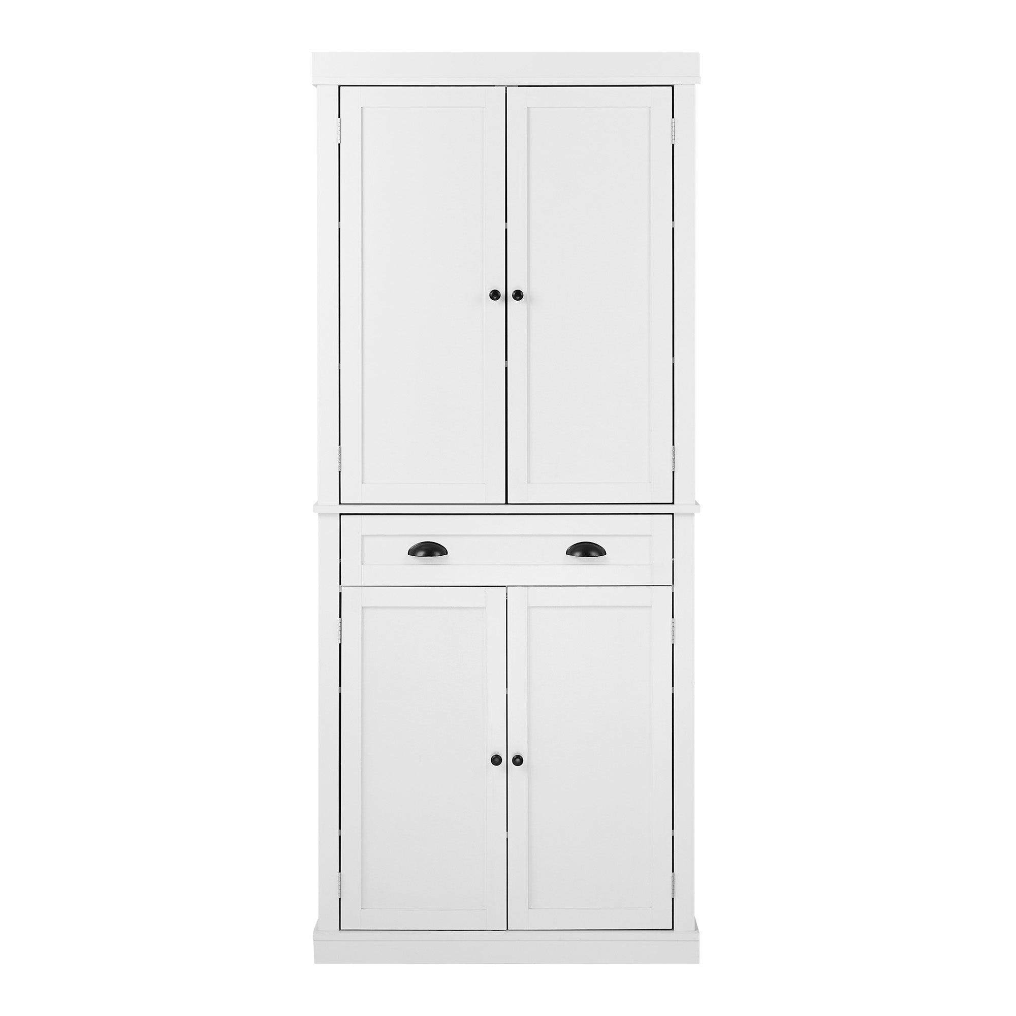 Oikiture Buffet Sideboard Cabinet Storage Cupboard Pantry Drawer 6-Tier Shelf