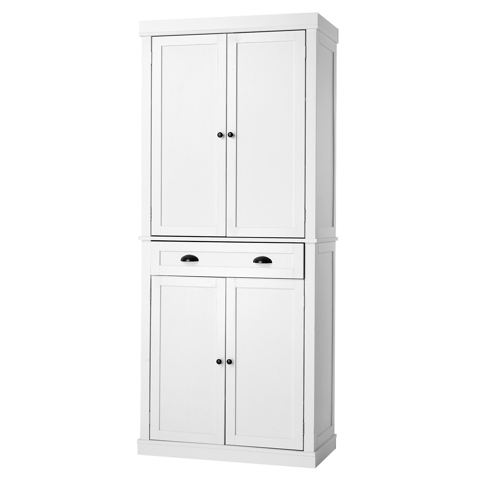 Oikiture Buffet Sideboard Cabinet Storage Cupboard Pantry Drawer 6-Tier Shelf