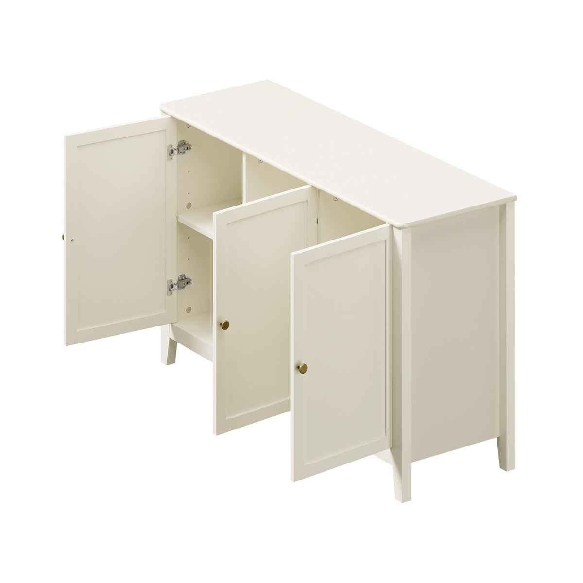 Oikiture 3 Door Buffet Sideboard Storage Cabinet Cupboard Hallway Table 120cm
