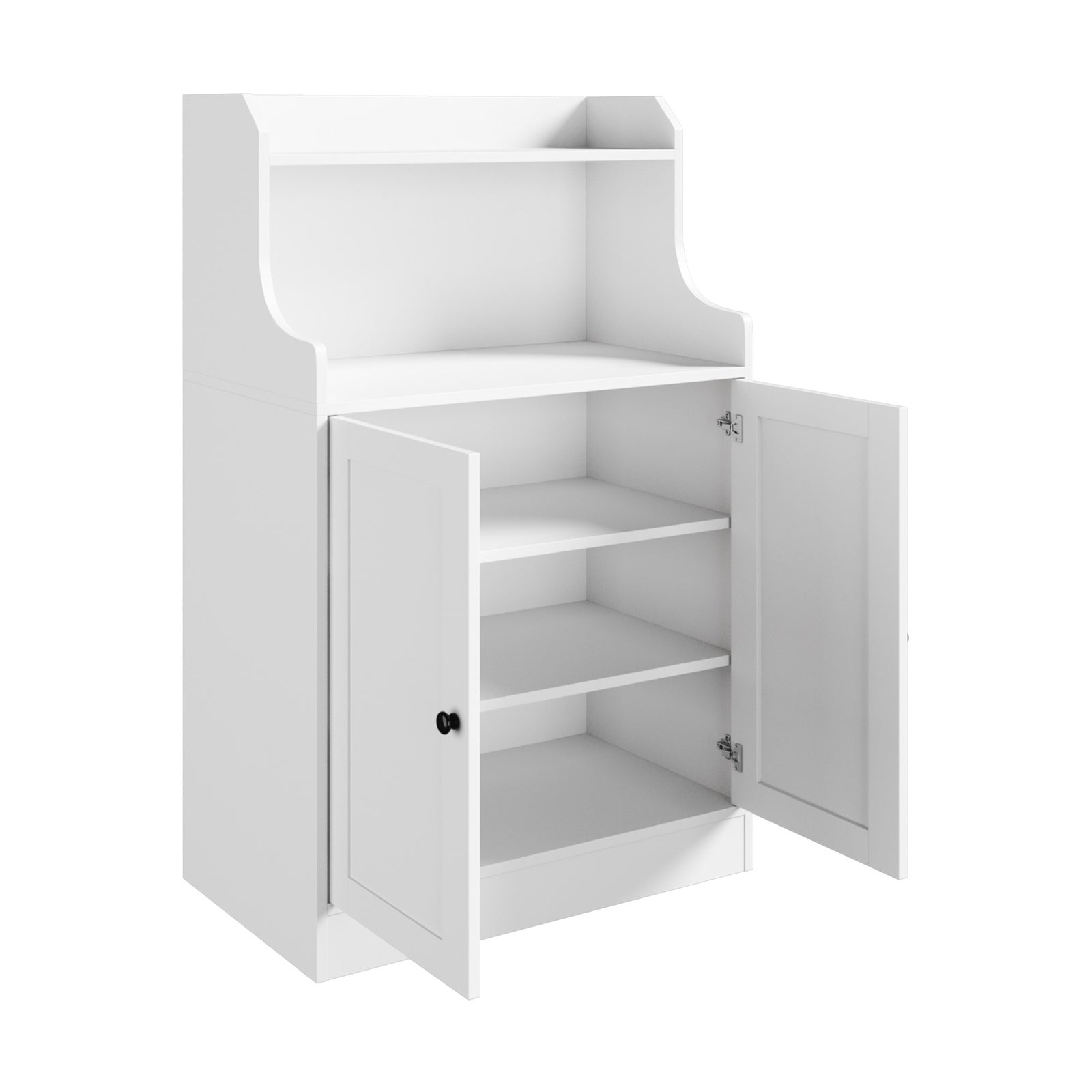 Oikiture Buffet Sideboard Cupboard Storage Cabinet 2 Doors Hallway Table White - Sunyee
