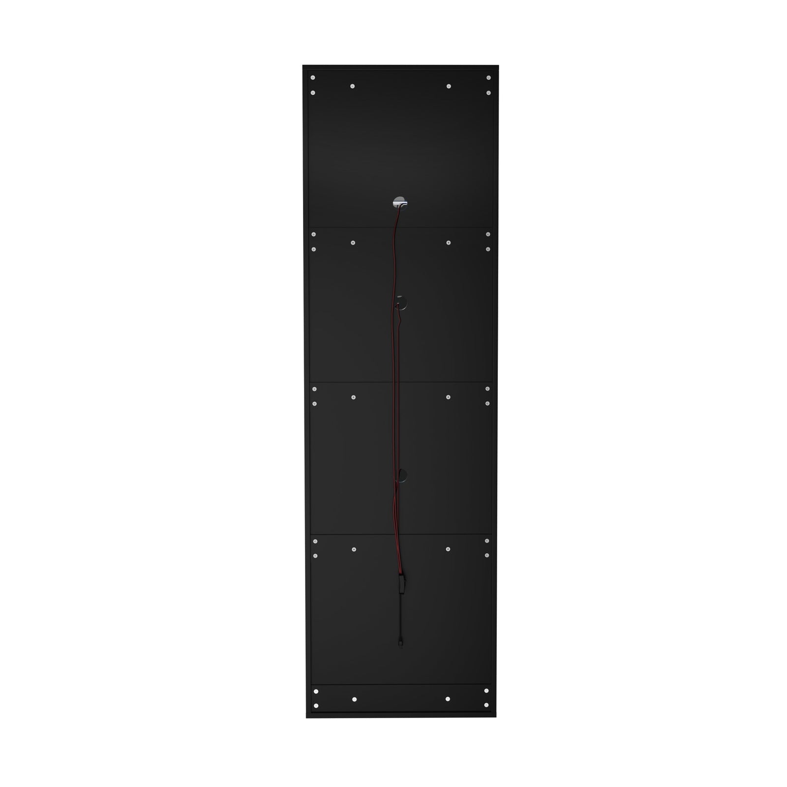 Oikiture Display Cabinet Buffet Sideboard LED Light High Gloss Glass Door Black - Sunyee