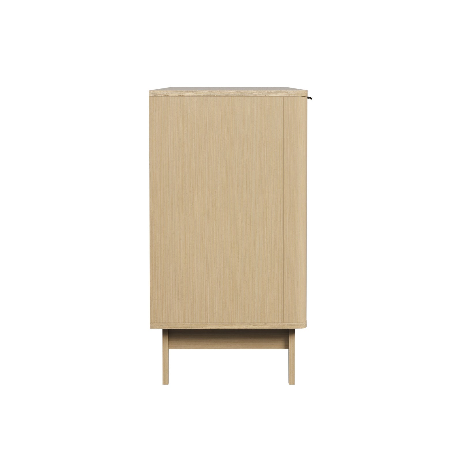 Oikiture Buffet Sideboard Storage Cabinet 4 Doors Cupboard Hallway Table Natural - Sunyee