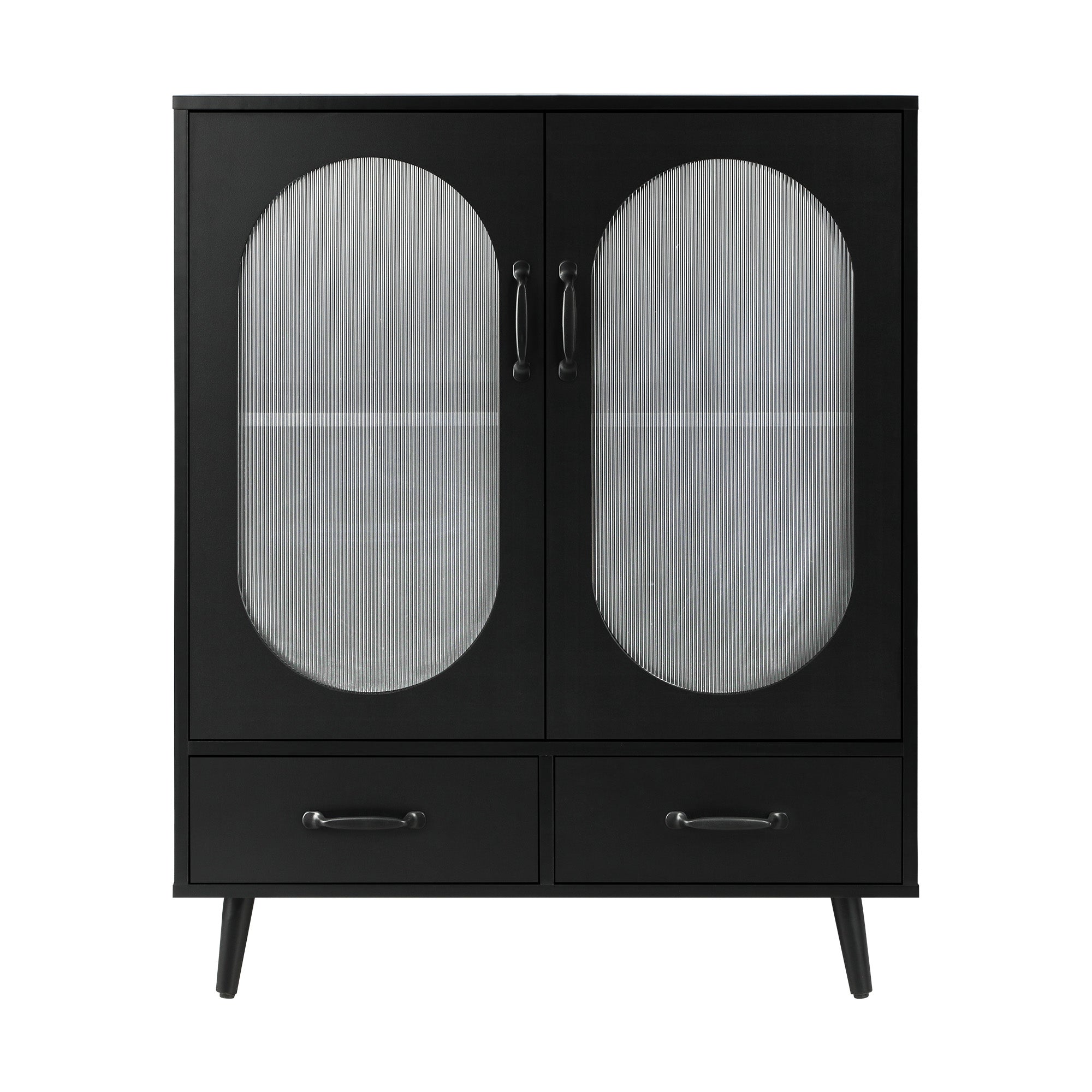 Oikiture Sideboard Buffet Bar Storage Cabinet Cupboard Hallway Console Table - Sunyee