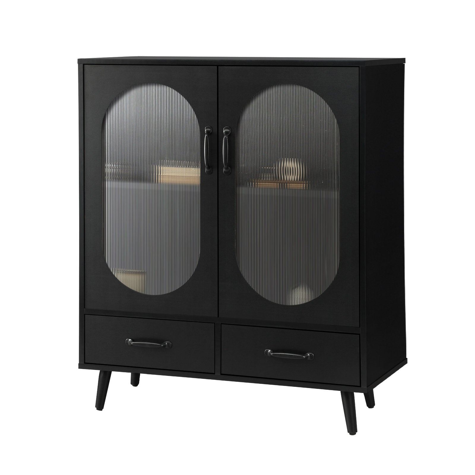 Oikiture Sideboard Buffet Bar Storage Cabinet Cupboard Hallway Console Table - Sunyee