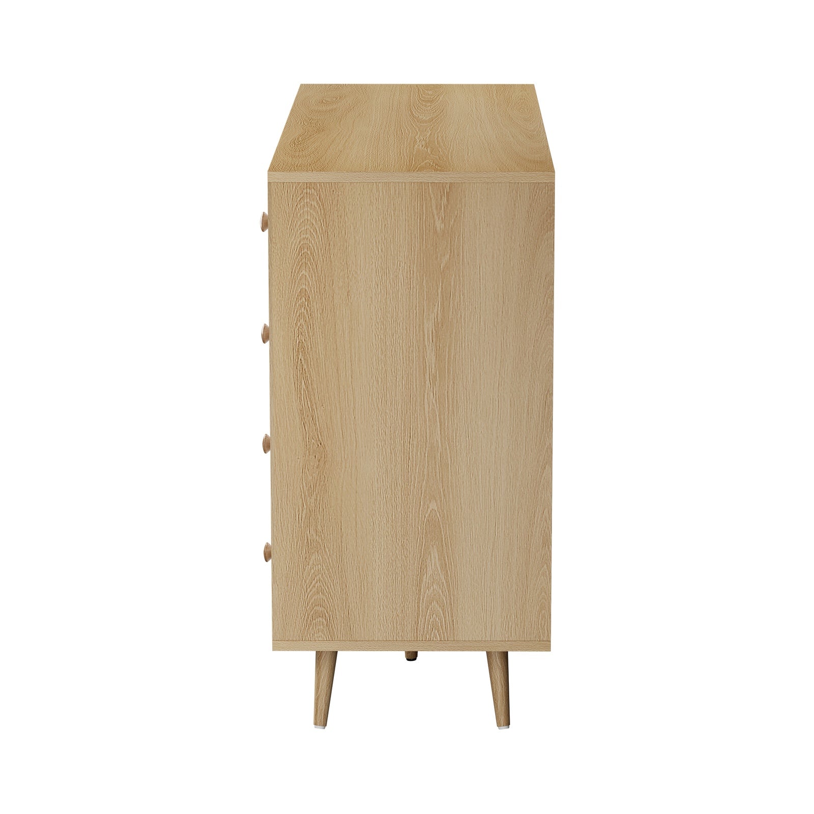 Oikiture Buffet Sideboard Cabinet 4 Drawers Storage Cupboard Hallway Table - Sunyee