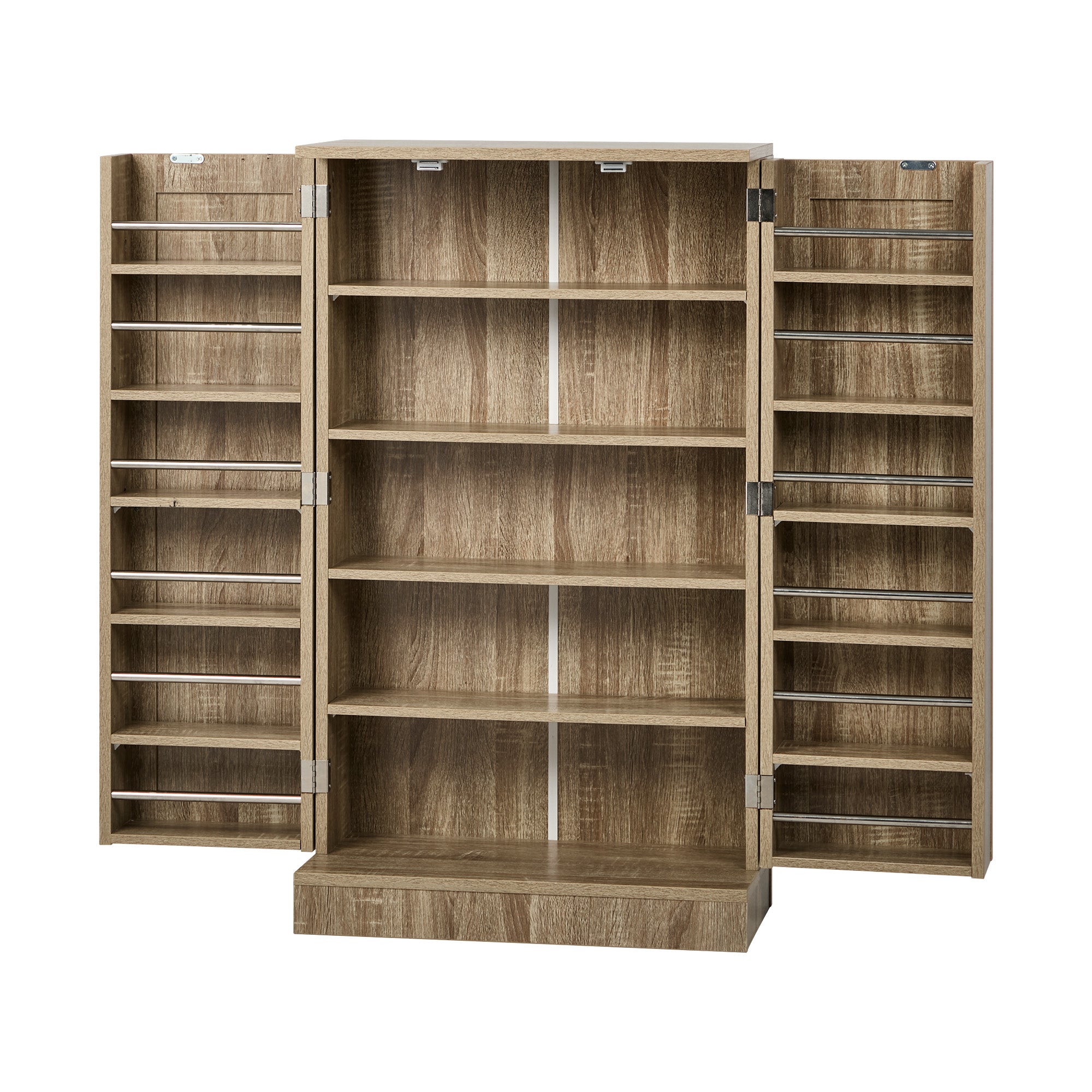 Oikiture Buffet Sideboard Cabinet 2 Door Cupboard Pantry Kitchen Storage Natural