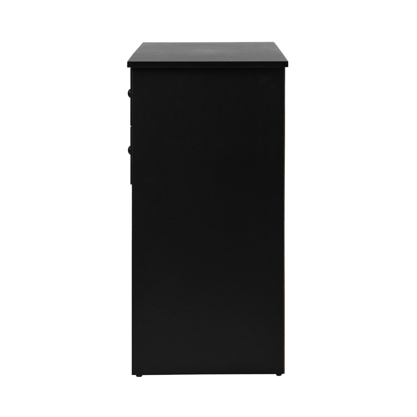 Oikiture Buffet Sideboard Storage Cabinet Cupboard Hallway Drawers Table Black - Sunyee