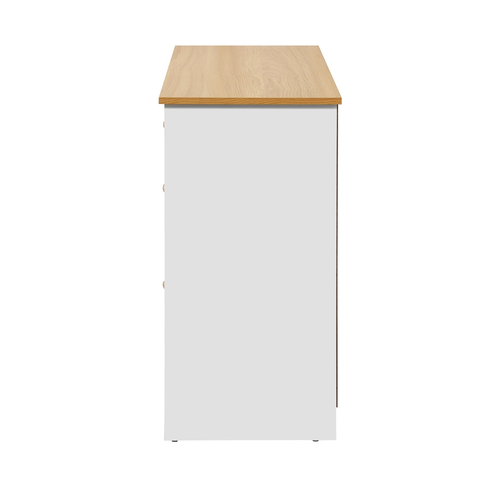Oikiture Sideboard Buffet Storage Cabinet Cupboard Hallway Kitchen Drawers Table - Sunyee