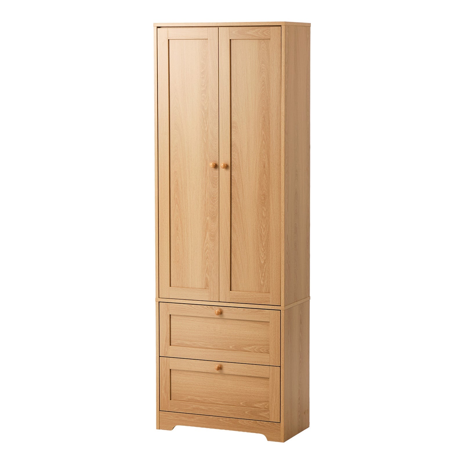 Oikiture Buffet Sideboard Storage Cabinet Kitchen Cupboard Wardrobe Drawer Oak