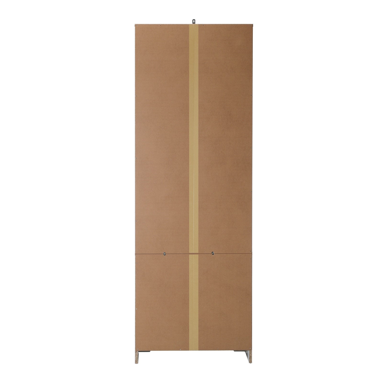 Oikiture 2PCS Sideboard Cupboard Storage Cabinet Wardrobe Shelf Drawer Natural