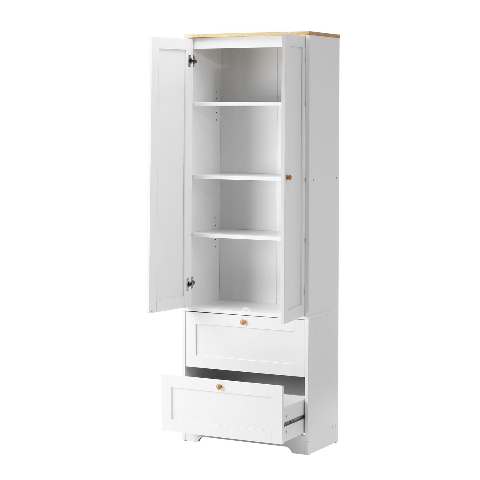 Oikiture Buffet Sideboard Storage Cabinet Kitchen Cupboard Wardrobe Shelf Drawer - Sunyee